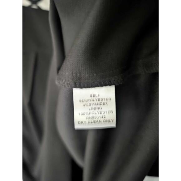 London Times Black White Sleeveless Midi Dress Cocktail Workwear Women's 20W - Picture 5 of 7